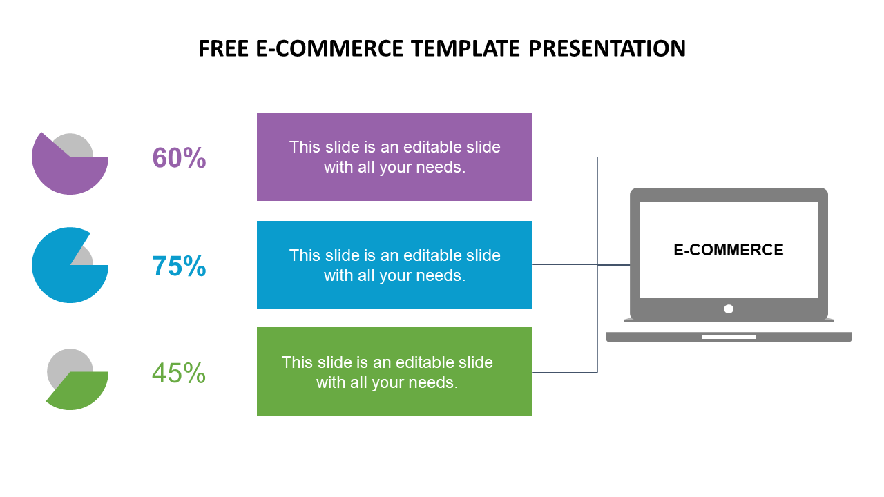 Free e-commerce template presentation